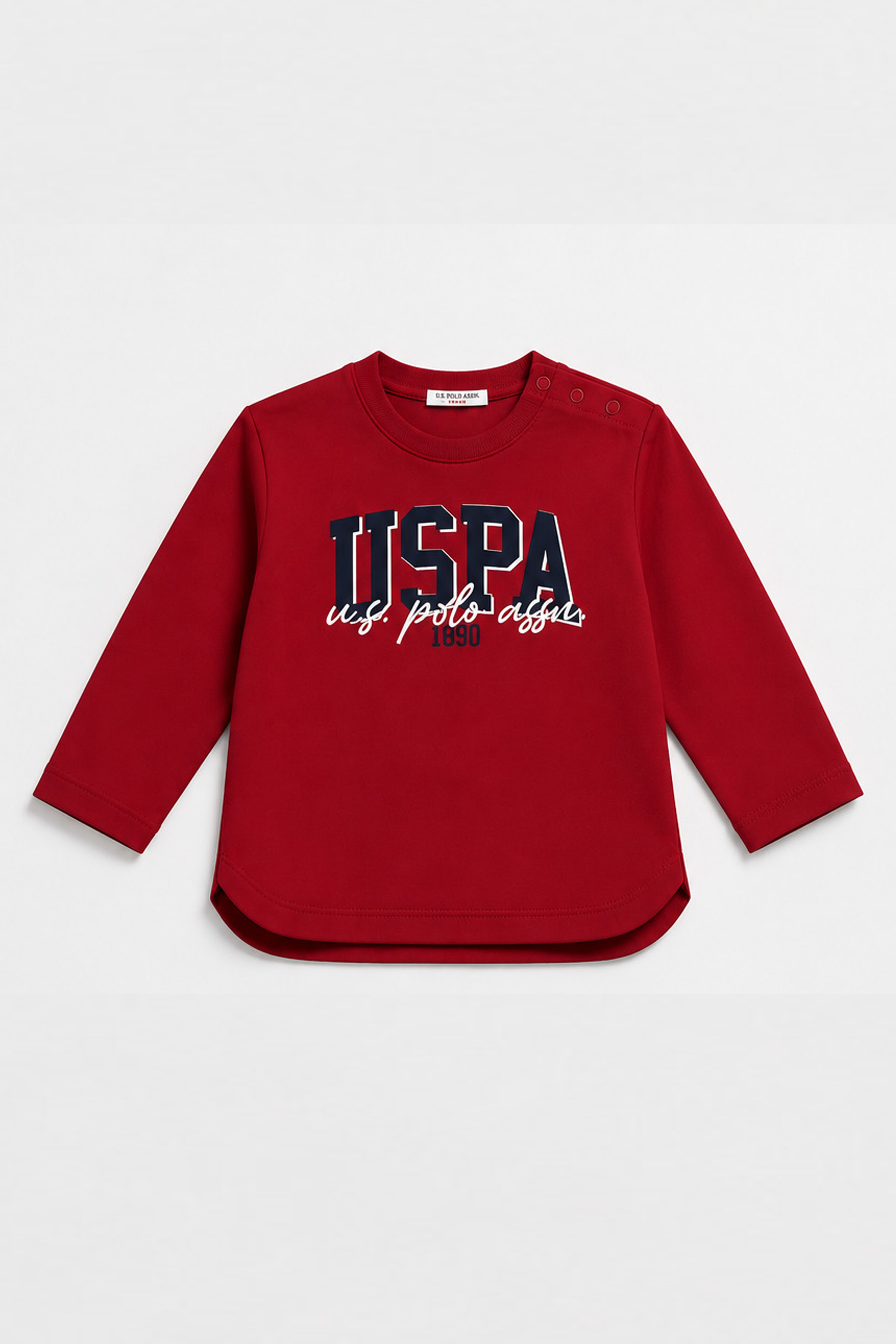 U.S. Polo Assn. Erkek Bebek Baskılı Takım 6-36 Ay Kırmızı
