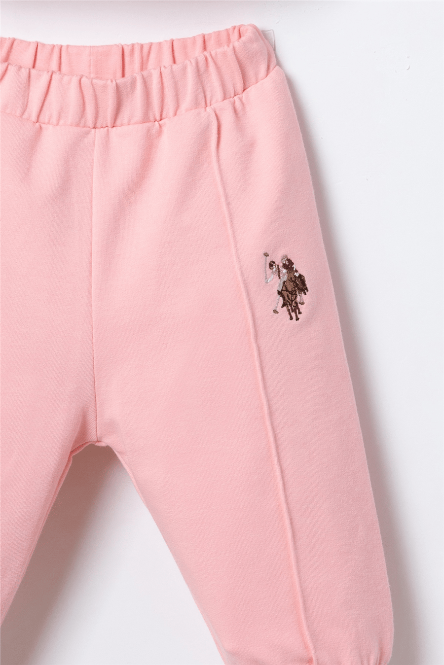 U.S. Polo Assn. Nakışlı Kız Bebek EşofmanTakım 6-36 Ay Pembe