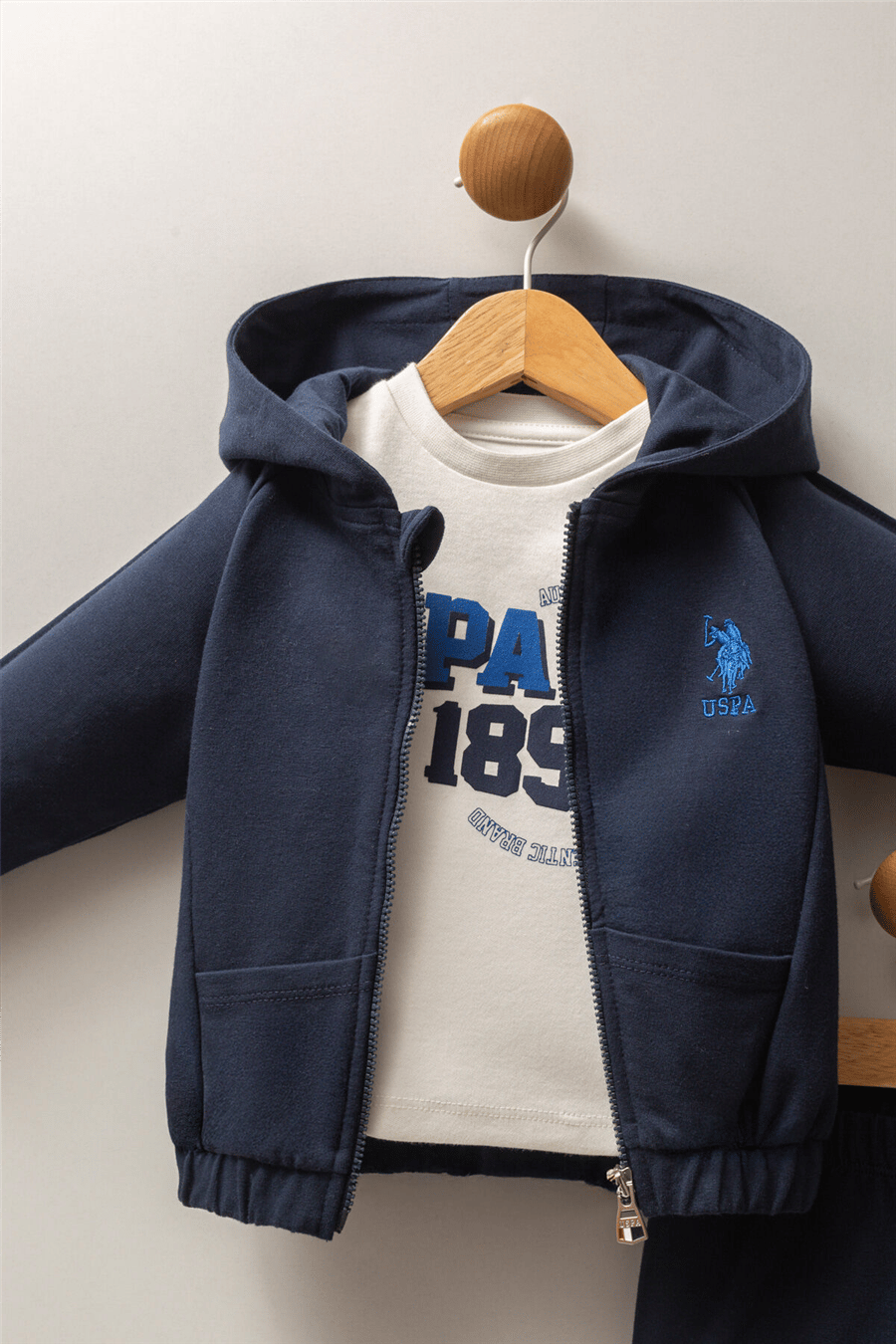 U.S. Polo Assn. Erkek Bebek Kışlık Regular Fit Lacivert Bebek Takımı 6-36 Ay Lacivert