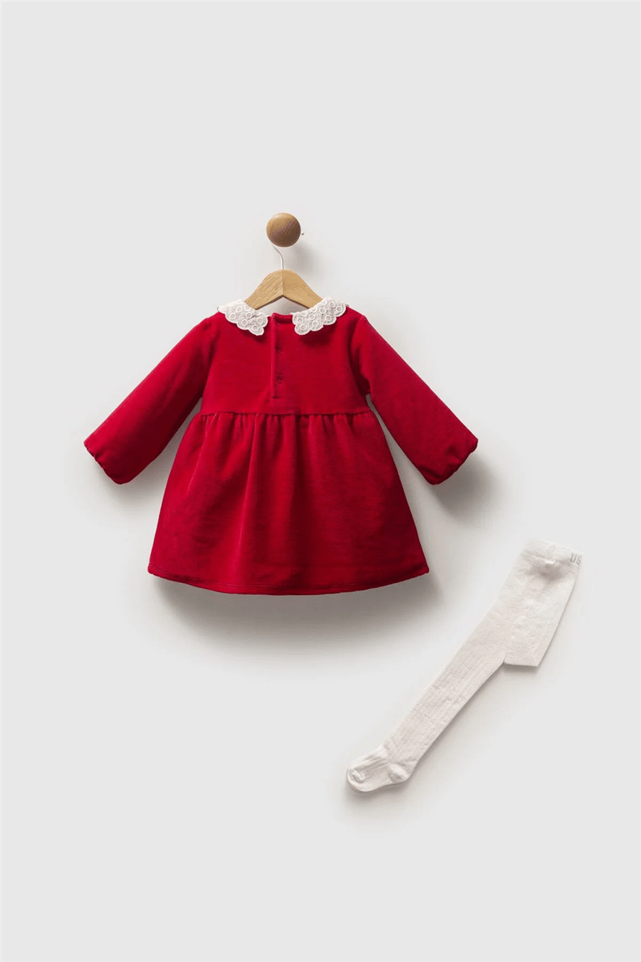 U.S. Polo Assn. Kız Bebek Kışlık Regular Fit Elbise 6-36 Ay Kırmızı