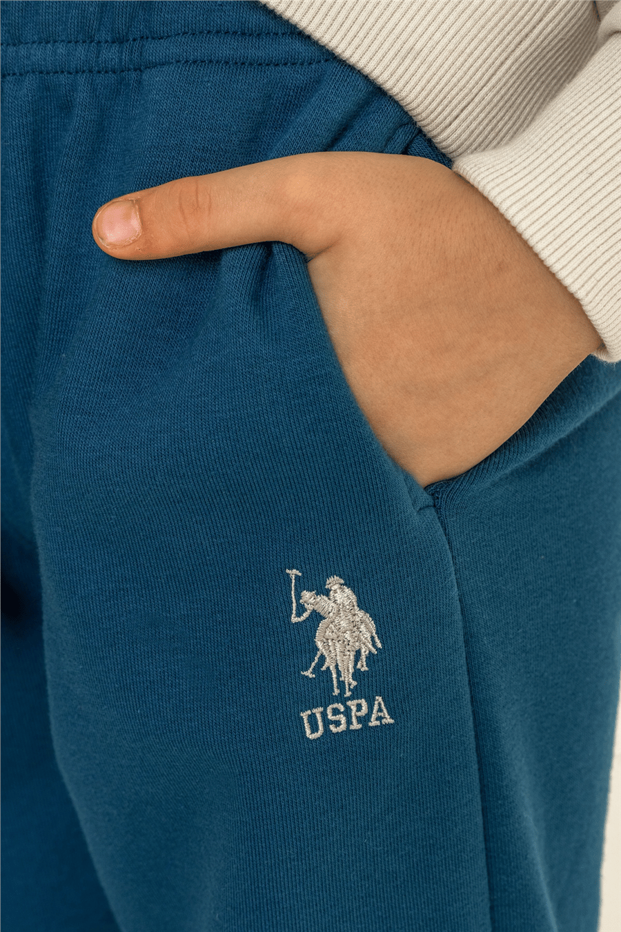 U.S. Polo Assn.Erkek Çocuk Baskılı EşofmanTakım 9-14 Yaş TAŞ