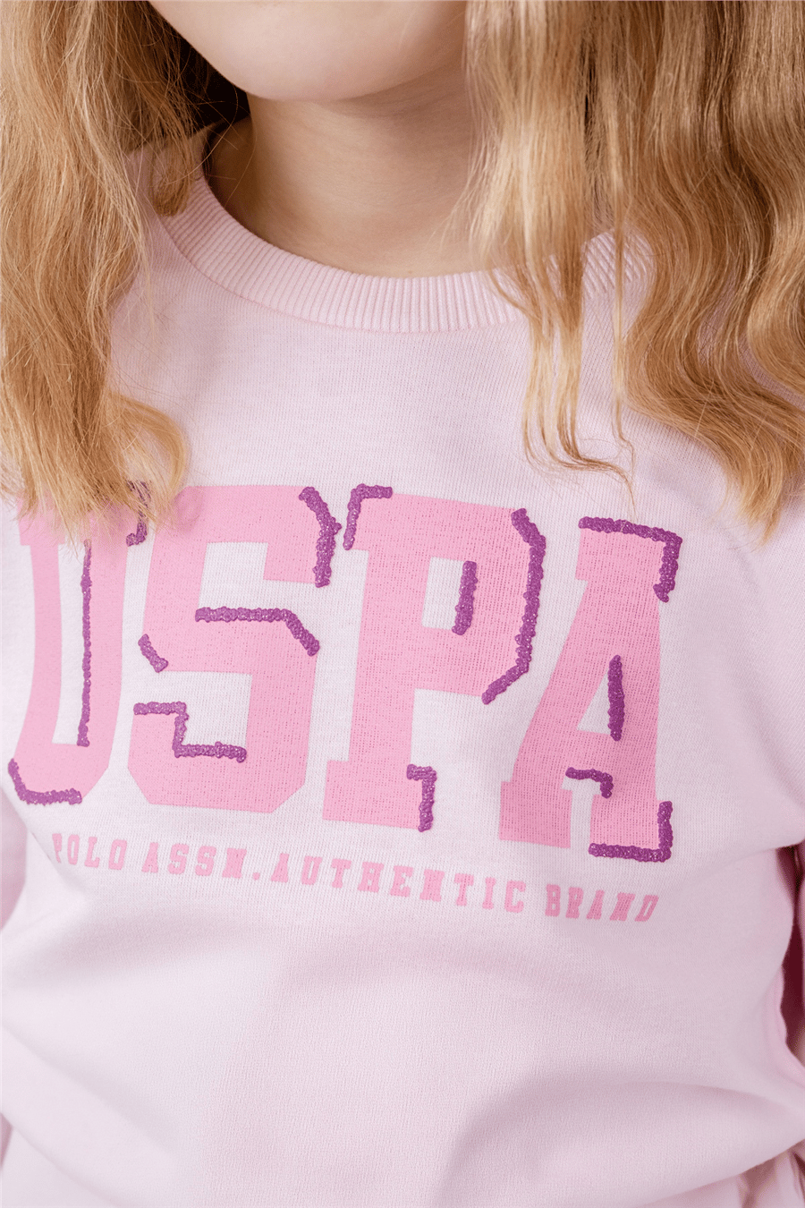 U.S. Polo Assn. Kız Çocuk Baskılı EşofmanTakım 9-14 Yaş Pembe
