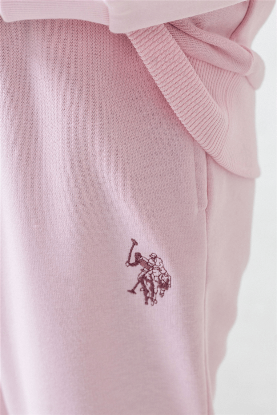 U.S. Polo Assn. Kız Çocuk Baskılı EşofmanTakım 9-14 Yaş Pembe