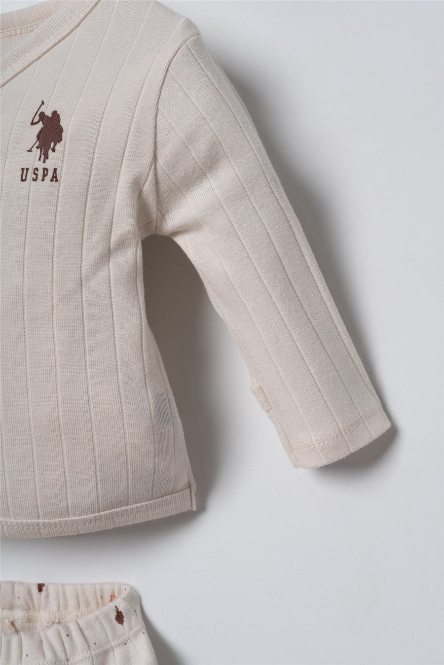 U.S. Polo Assn. Erkek Bebek Hastane Çıkışı 5’Li Set 0-3 Ay Ekru
