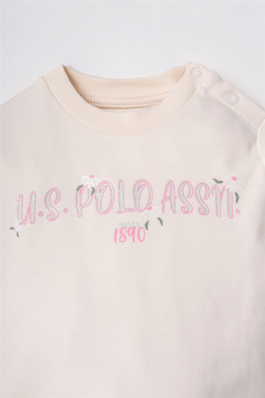 U.S. Polo Assn. Nakışlı Kız Bebek EşofmanTakım 6-36 Ay Yeşil