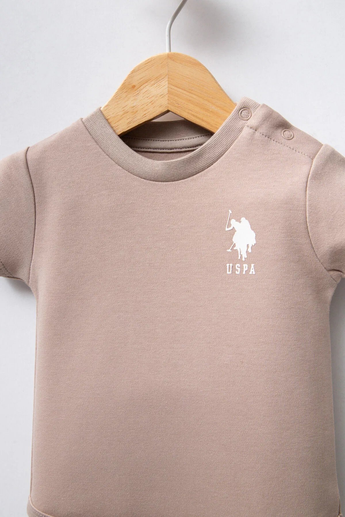 Us Polo Erkek Bebek 3'Lü Zıbın 0-24 Ay Ekru