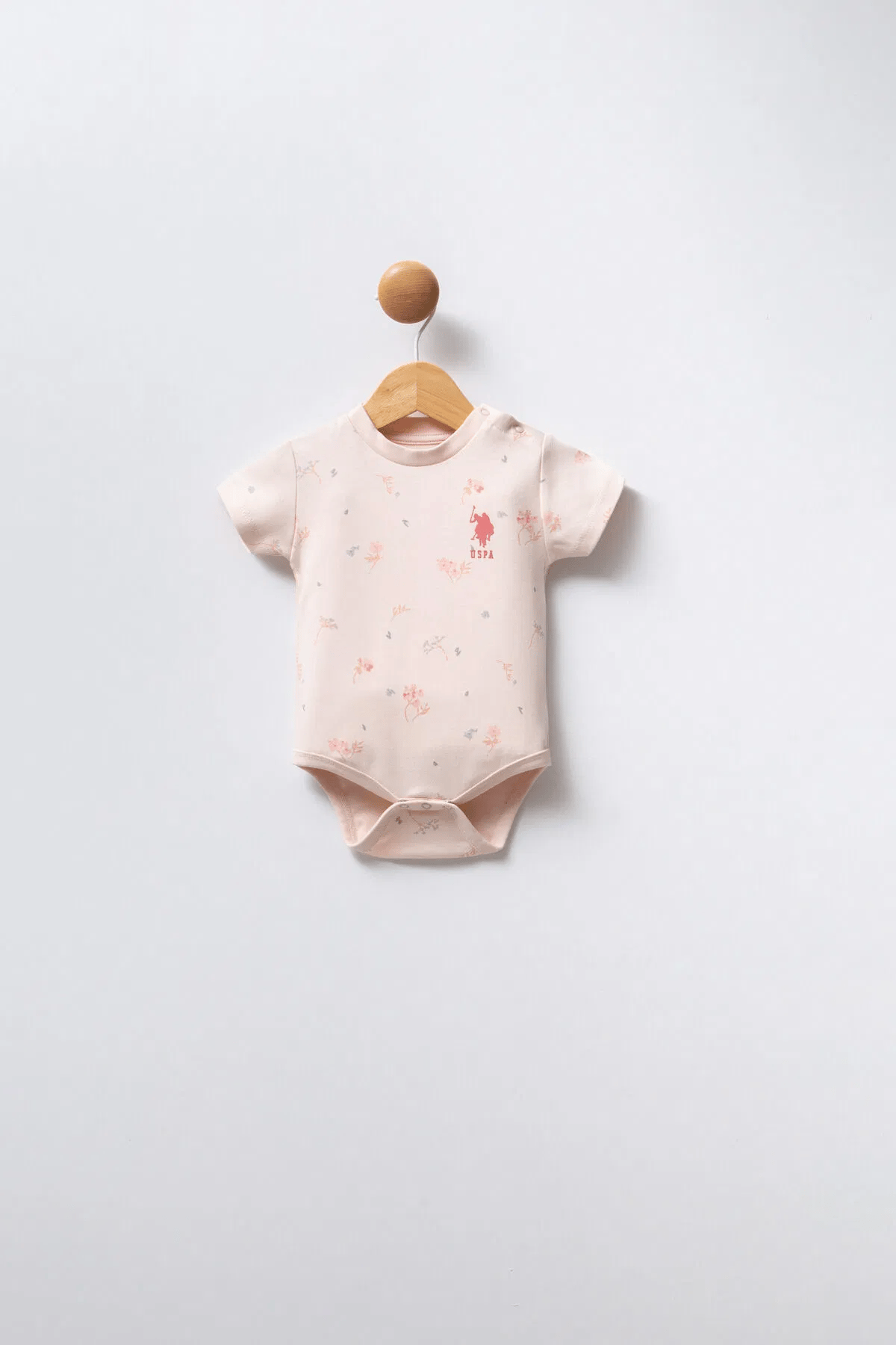 Us Polo Kız Bebek 3'Lü Zıbın 0-24 Ay Pembe