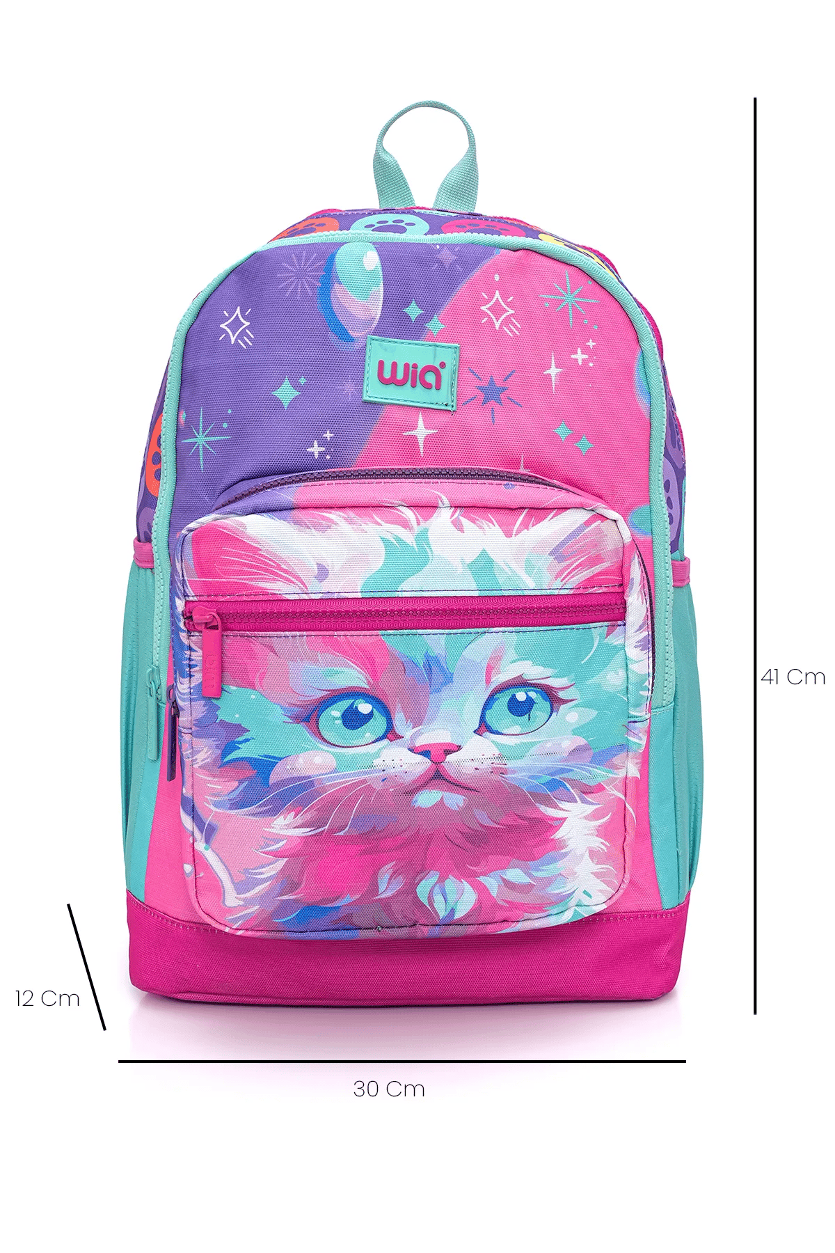 Wia Cat Kız Çocuk 3'lü Okul Çanta Seti Pembe