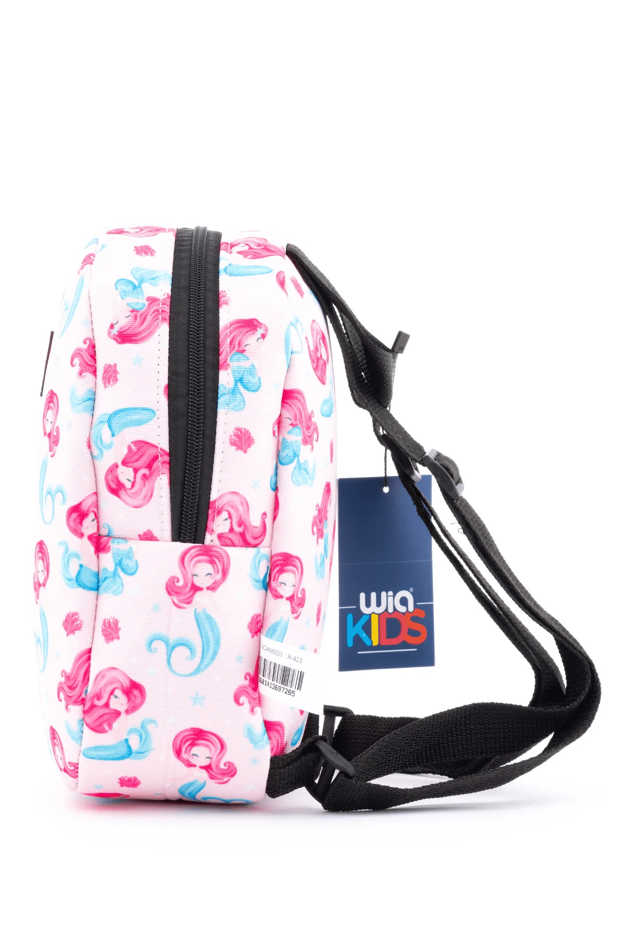 Wia Eğlenceli Baskı Tek Bölmeli Kreş Çanta Açık pembe