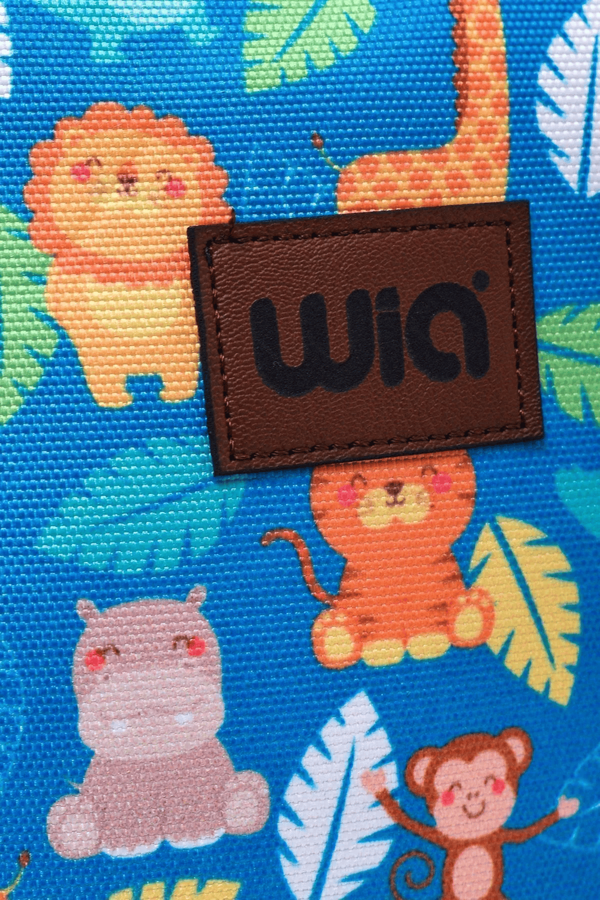 Wia Eğlenceli Baskı Tek Bölmeli Kreş Çanta Turkuaz