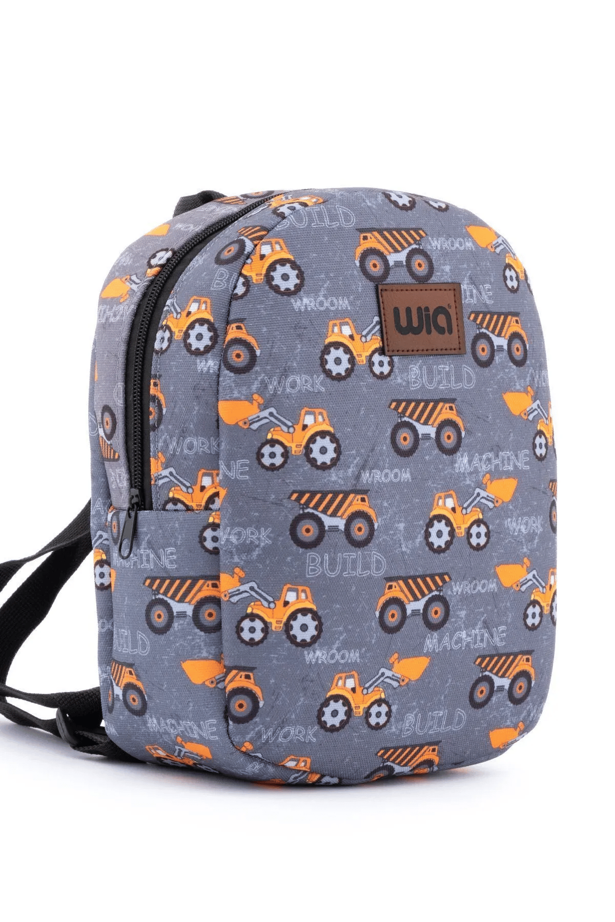 Wia Eğlenceli Baskı Tek Bölmeli Kreş Çanta Gri