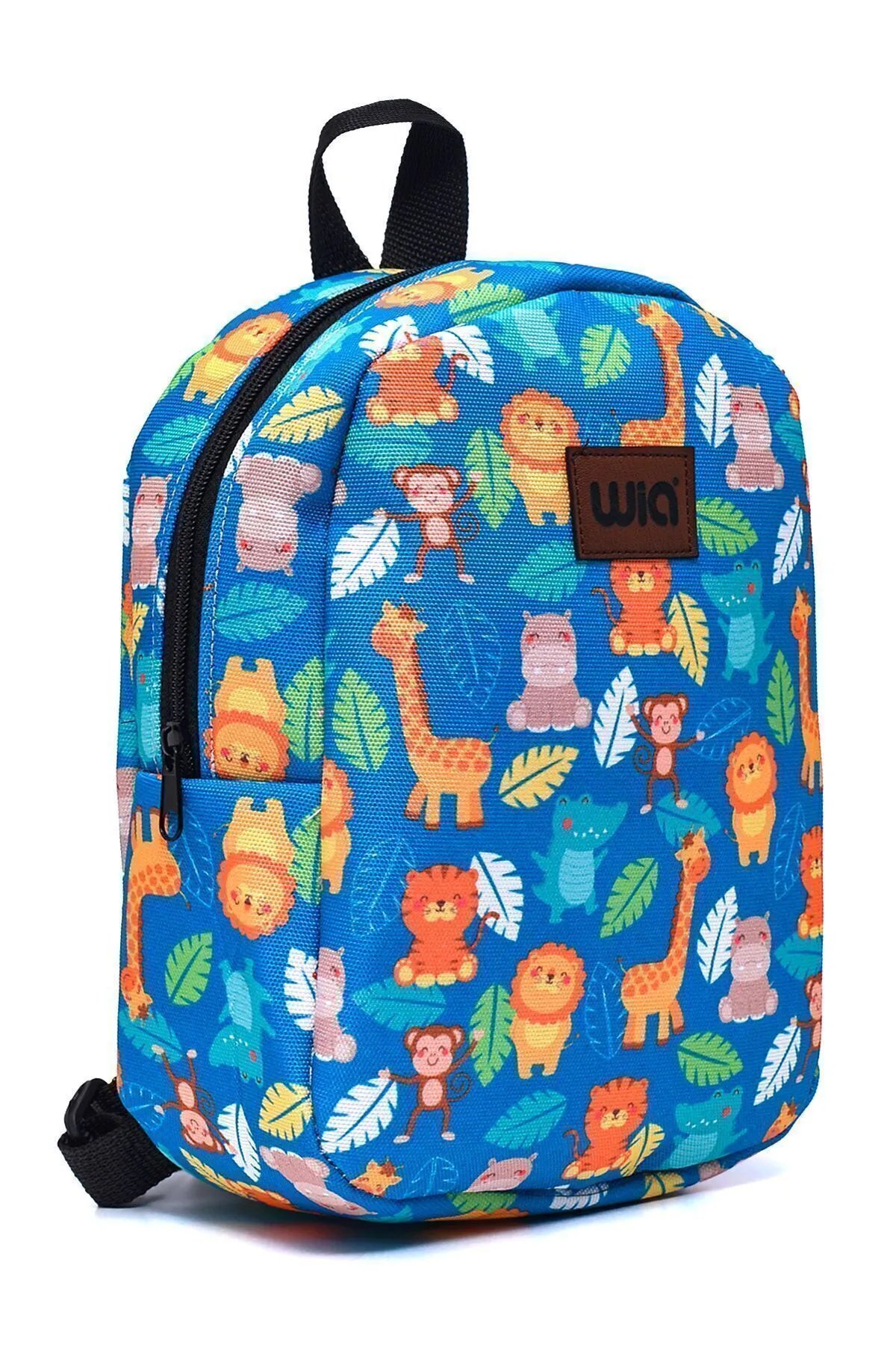 Wia Eğlenceli Baskı Tek Bölmeli Kreş Çanta Turkuaz