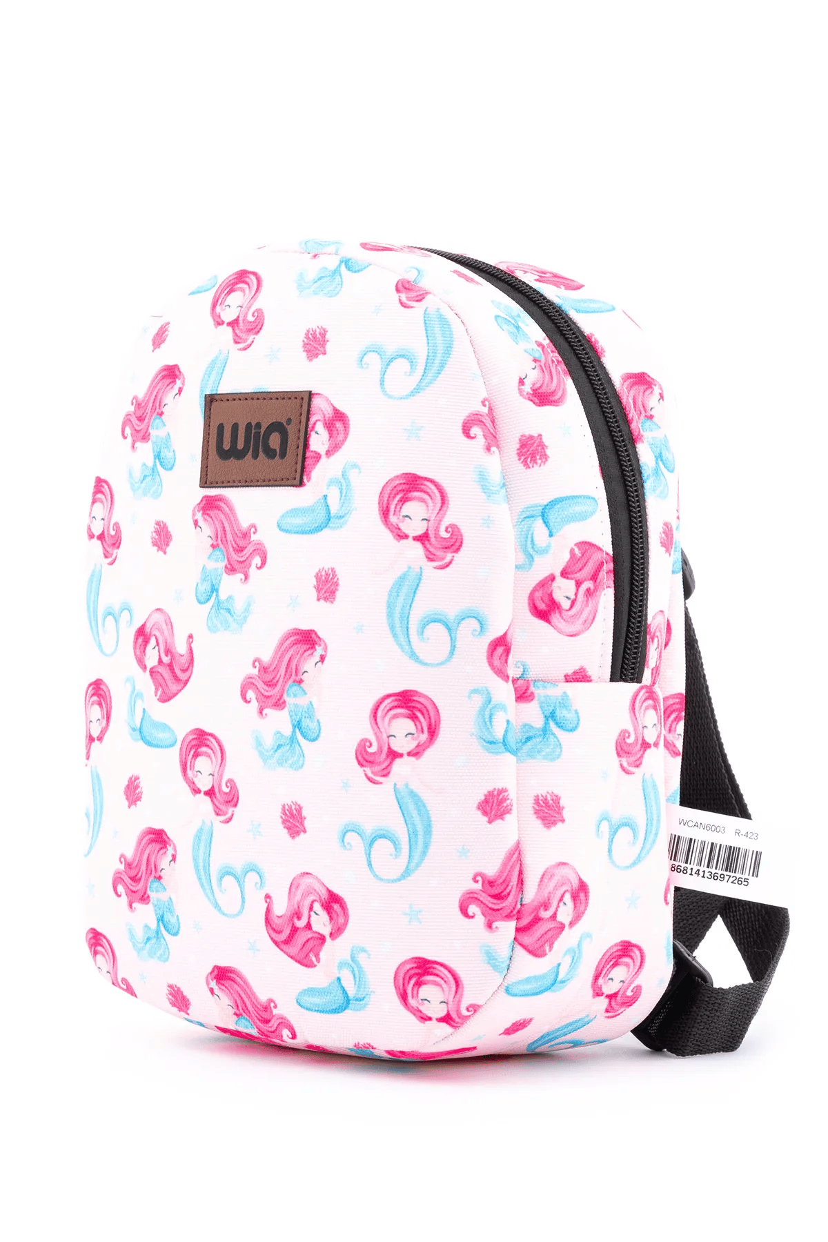 Wia Eğlenceli Baskı Tek Bölmeli Kreş Çanta Açık pembe
