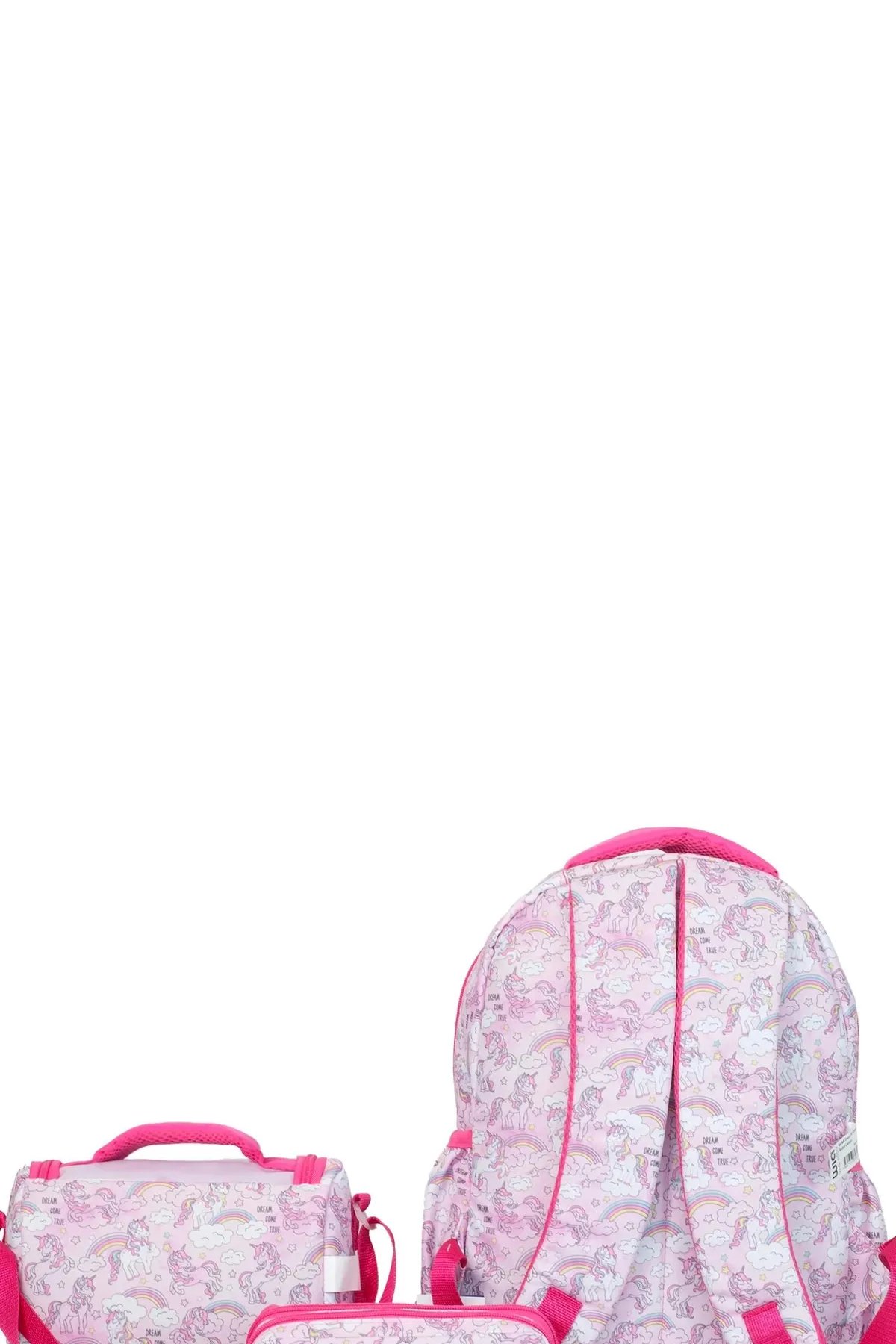 Wia Soft Unicorn Kız Çocuk Çanta Seti Pembe