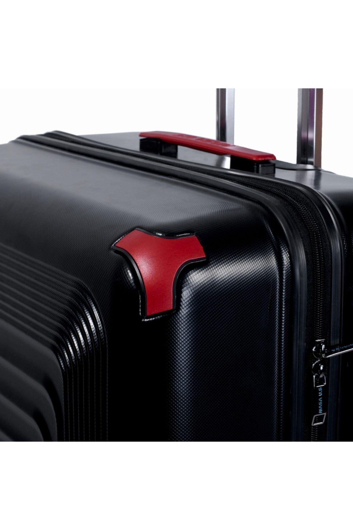 Nasa U.s Ring Siyah Büyük Boy Valiz