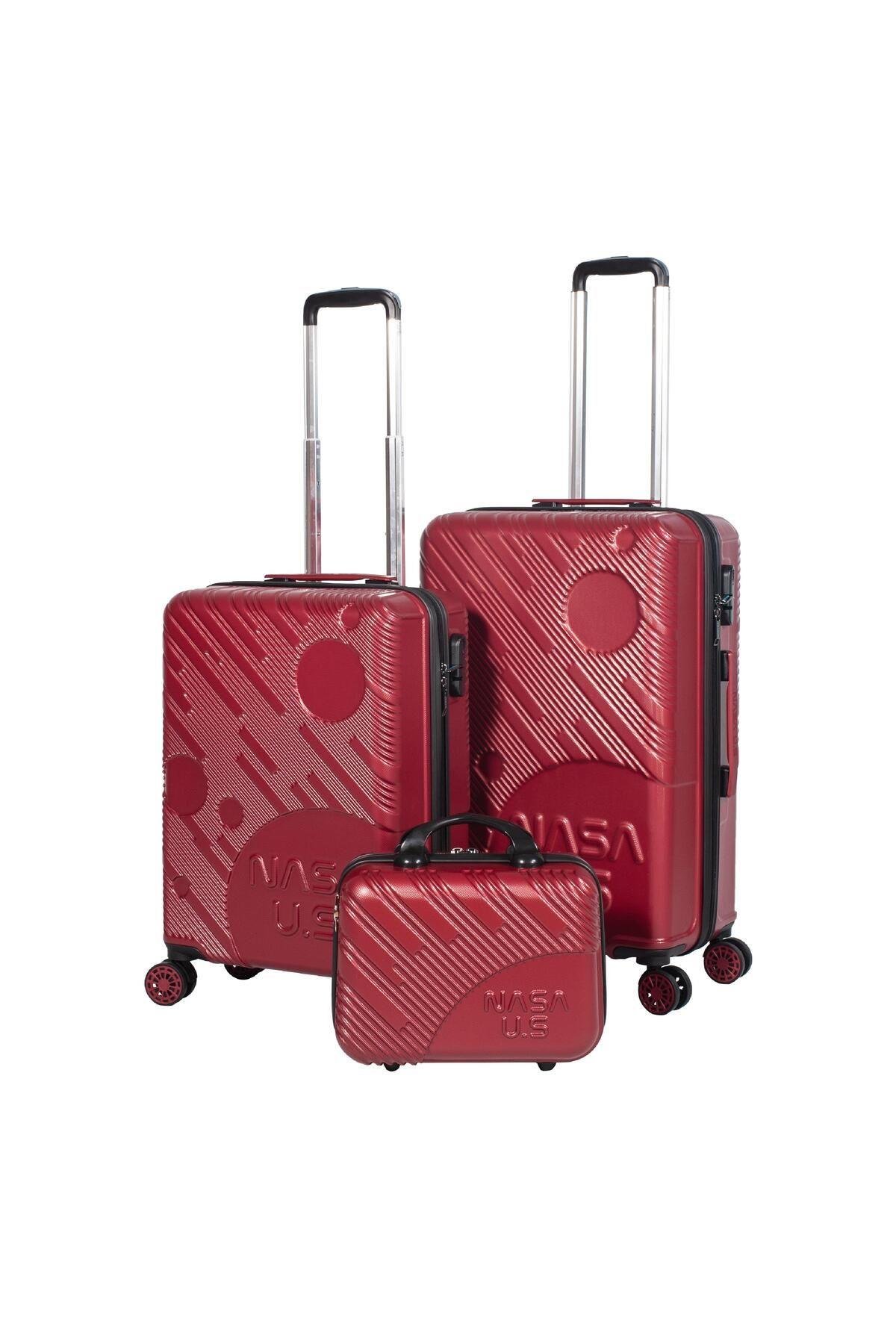 Nasa U.s Space Bordo 3 Lü Valiz Seti (orta Kabin Makyaj )