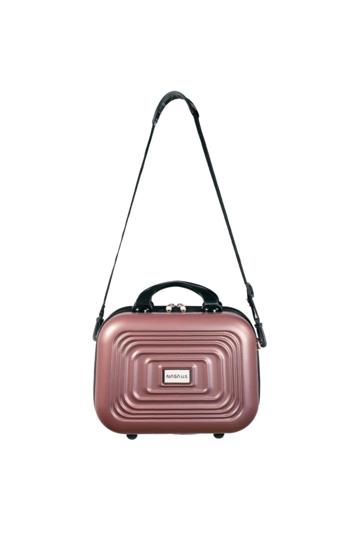 Nasa U.s Ring Rose Gold 2 Li Valiz Seti ( Büyük + Makyaj )