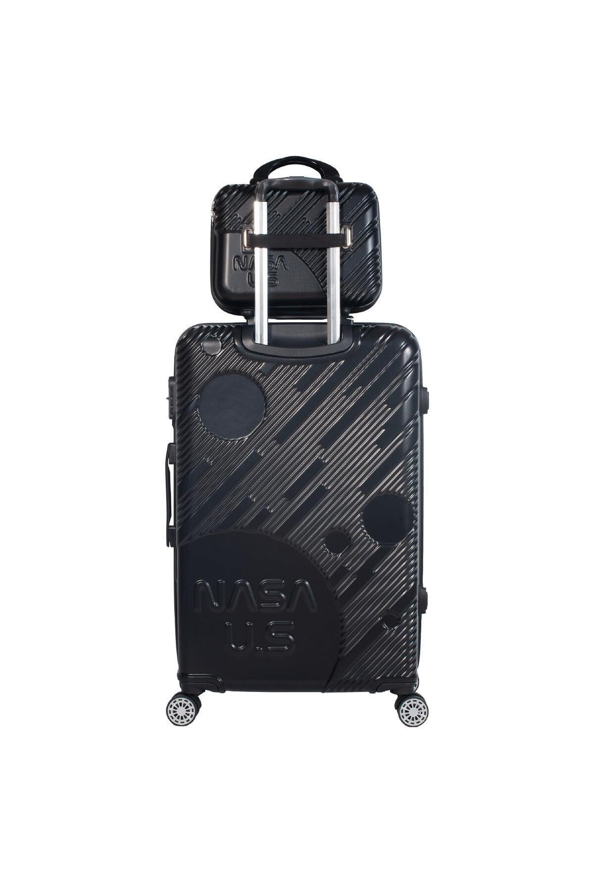 Nasa U.s Space Siyah 3 Lü Valiz Seti (orta Kabin Makyaj )