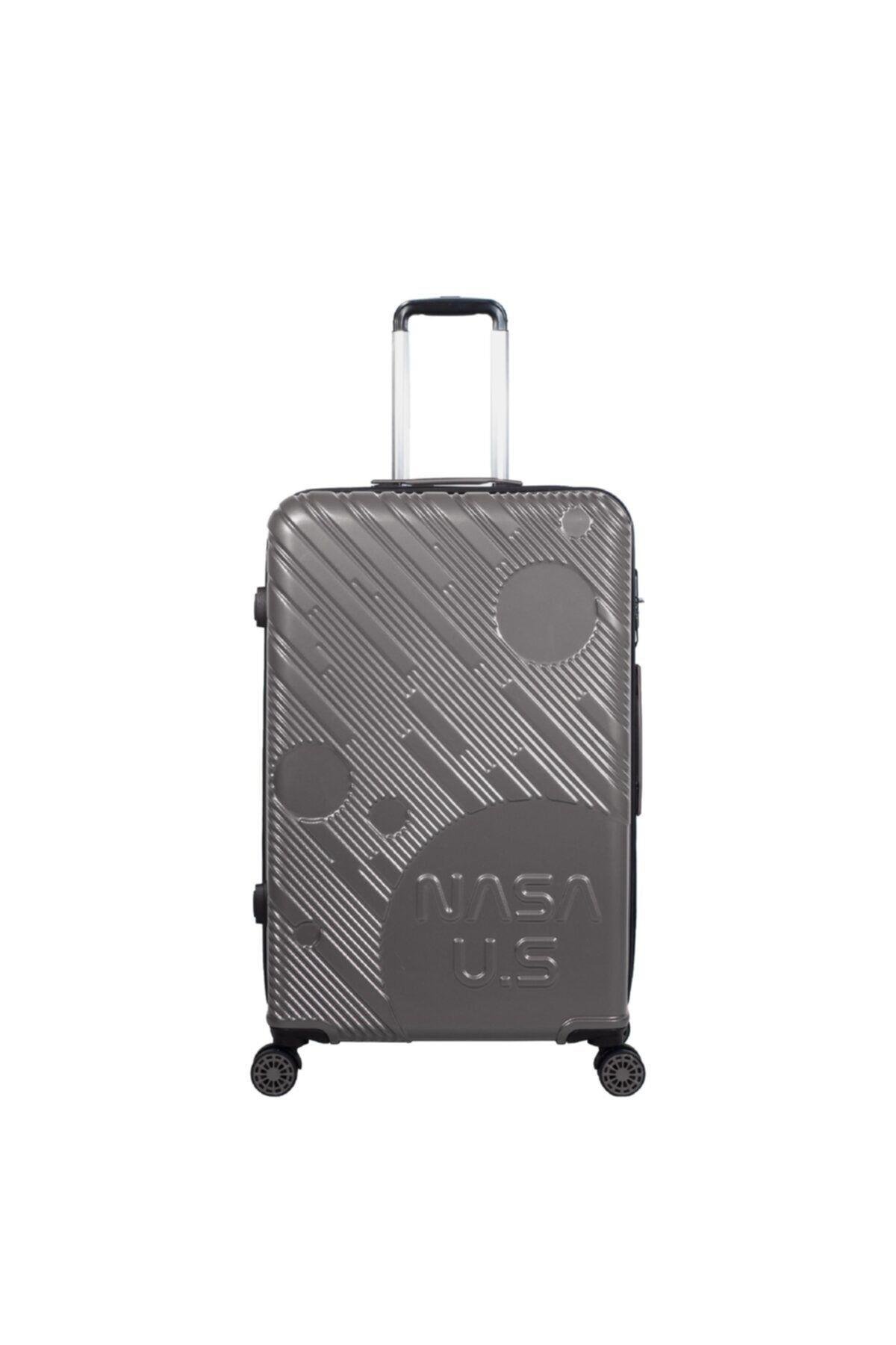 Nasa U.s Space Antrasit 2 Li Valiz Seti ( Büyük + Kabin )