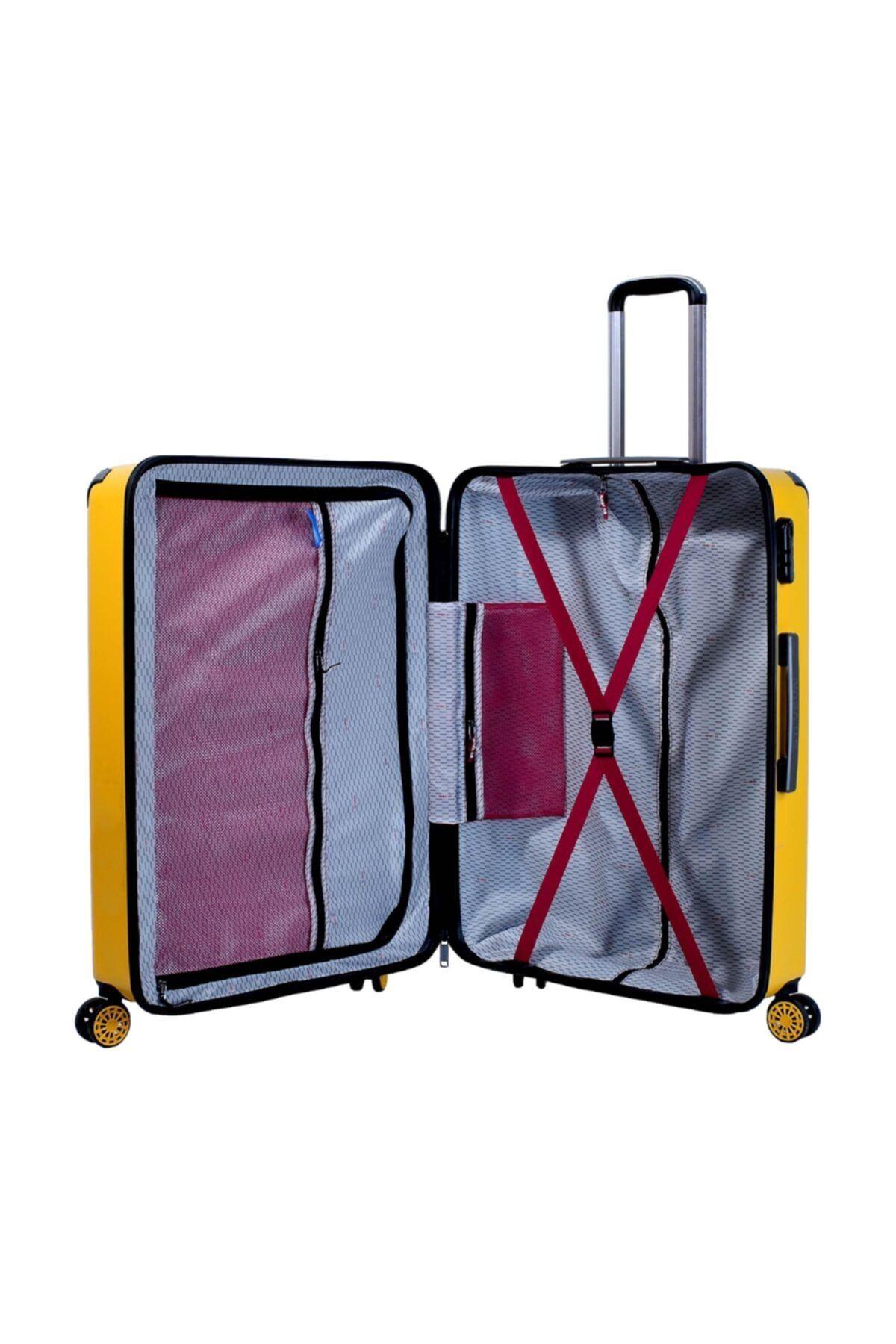 Nasa U.s Ring Sarı 2 Li Valiz Seti ( Büyük + Kabin )