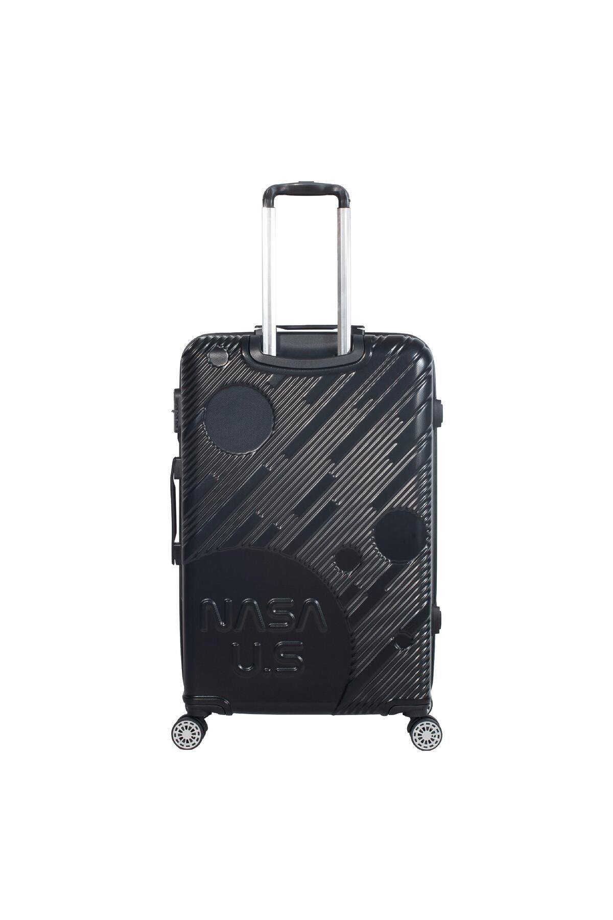 Nasa U.s Space Siyah 3 Lü Valiz Seti (büyük Orta Kabin )