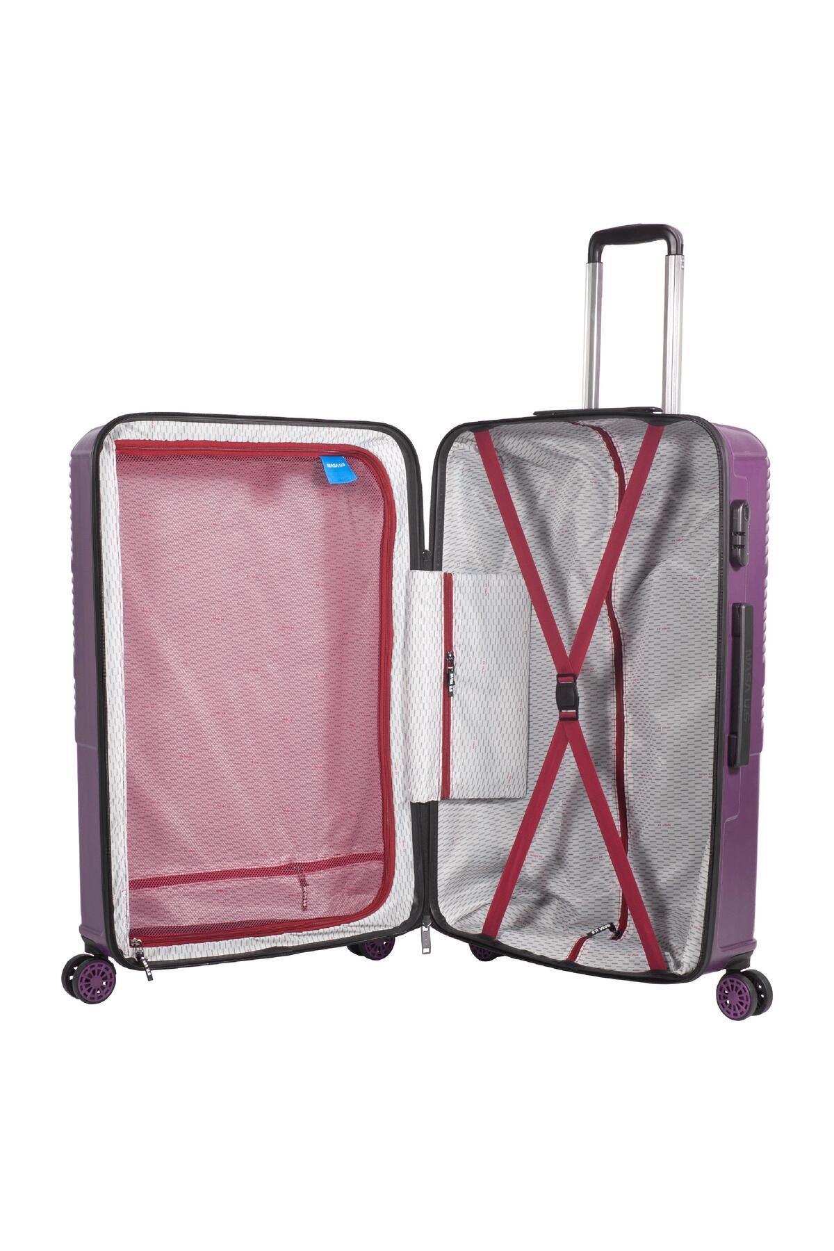 Nasa U.s Space Mor 3 Lü Valiz Seti (büyük Orta Makyaj )