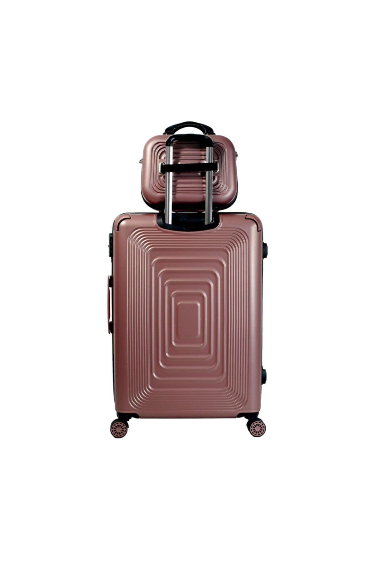 Nasa U.s Ring Rose Gold 2 Li Valiz Seti ( Büyük + Makyaj )