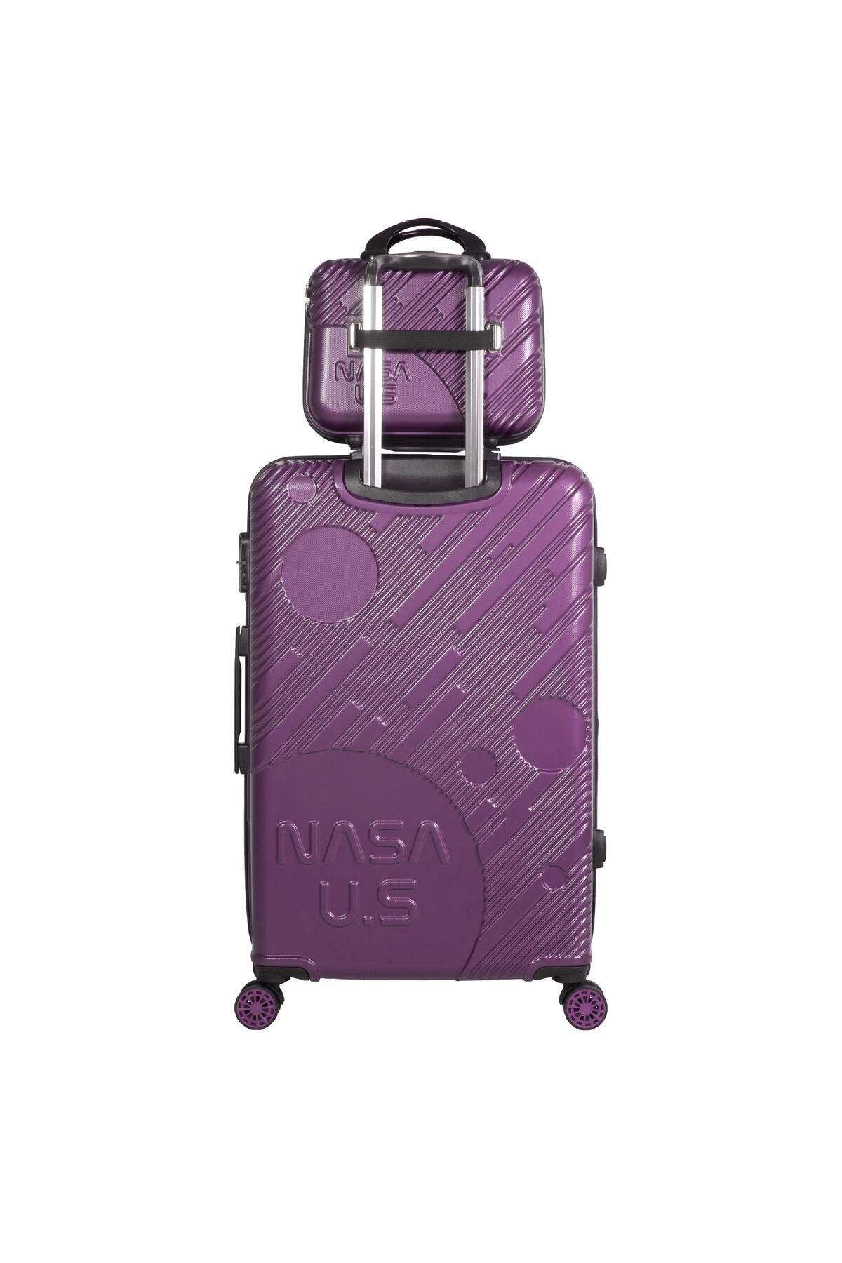 Nasa U.s Space Mor 3 Lü Valiz Seti (büyük Kabin Makyaj )