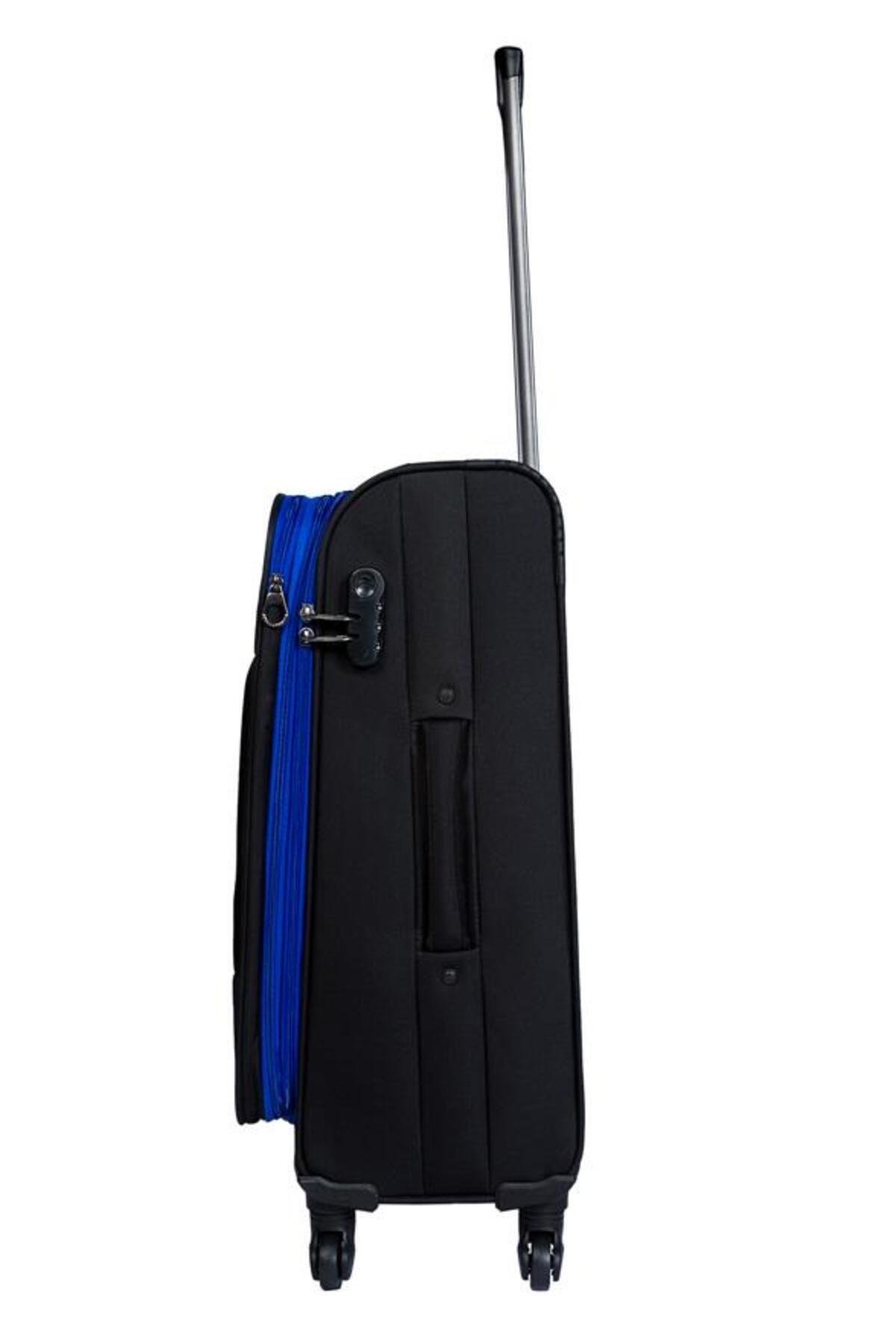 Nasa U.s Nova Siyah 3 Lü Kumaş Valiz Seti