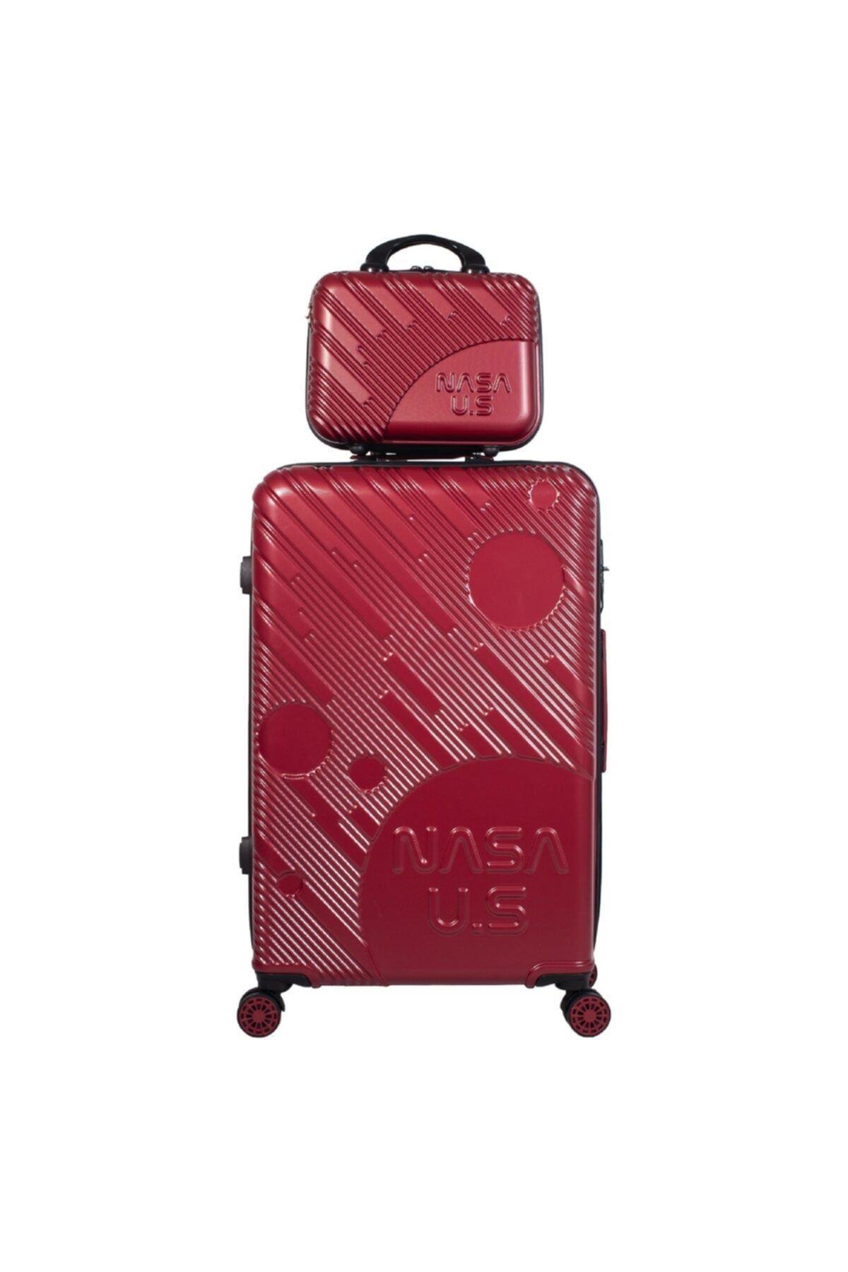Nasa U.s Space Bordo 3 Lü Valiz Seti (büyük Kabin Makyaj )