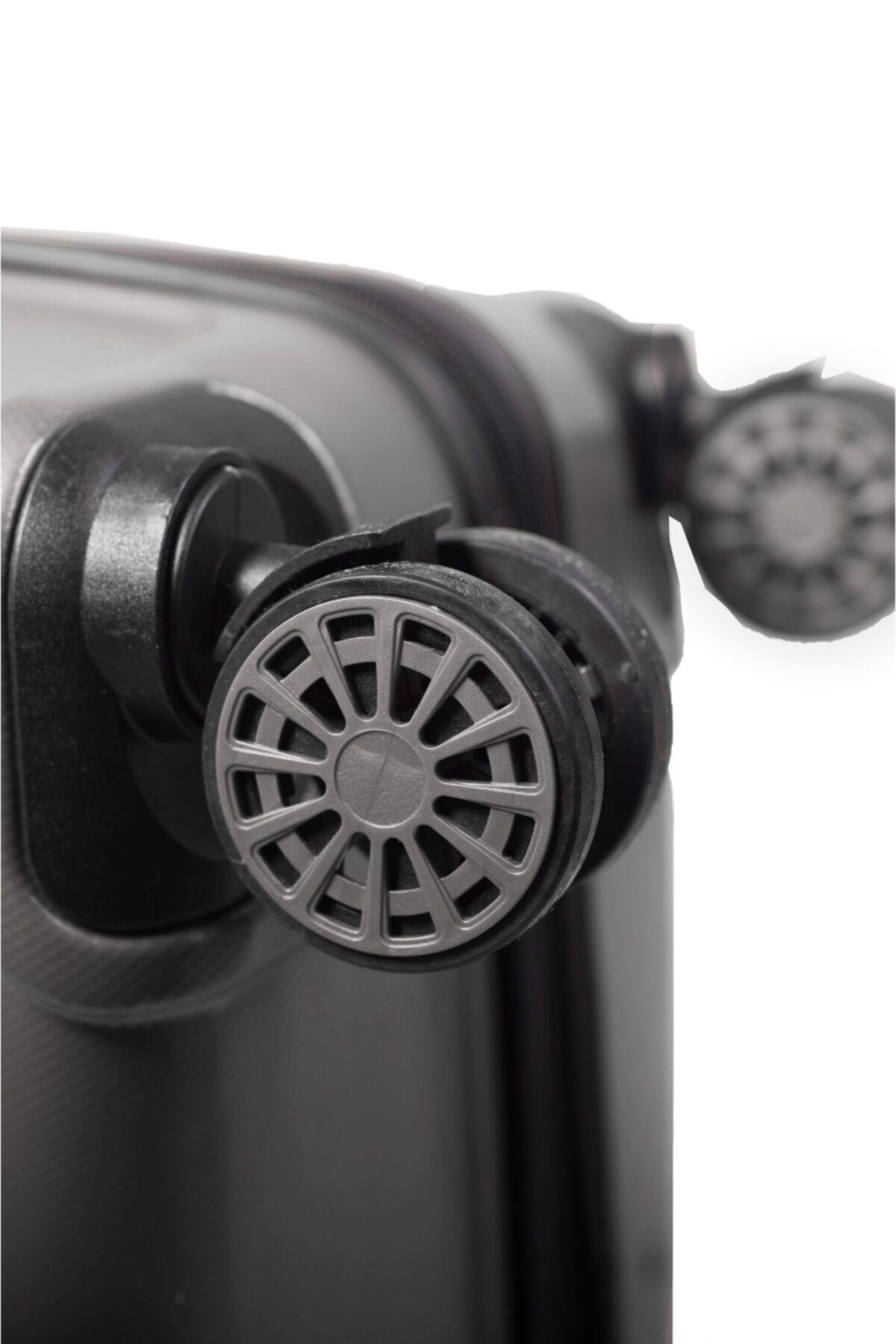 Nasa U.s Space Antrasit 3 Lü Valiz Seti (orta+kabin+makyaj )