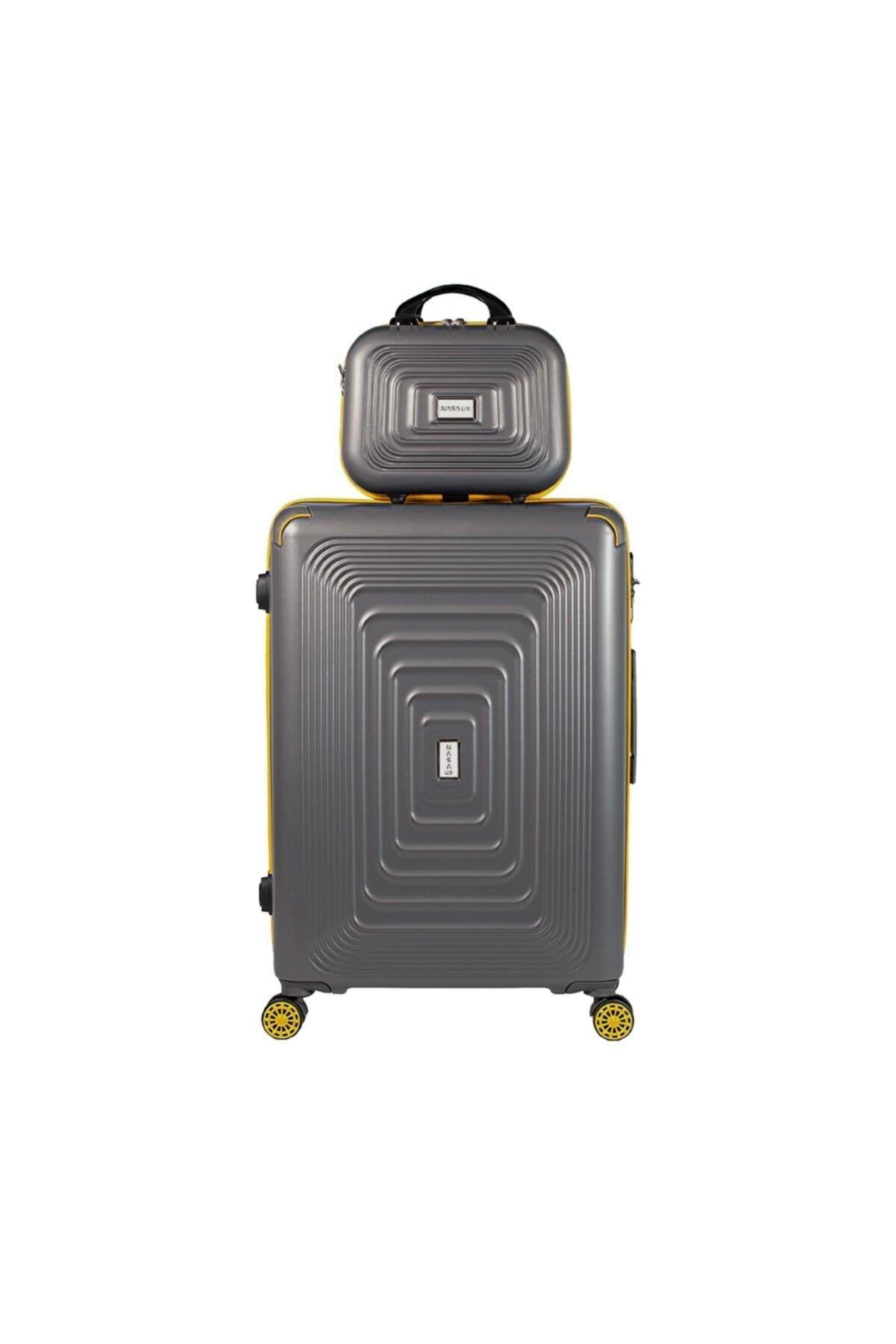 Nasa U.s Ring Antrasit 2 Li Valiz Seti ( Büyük + Makyaj )