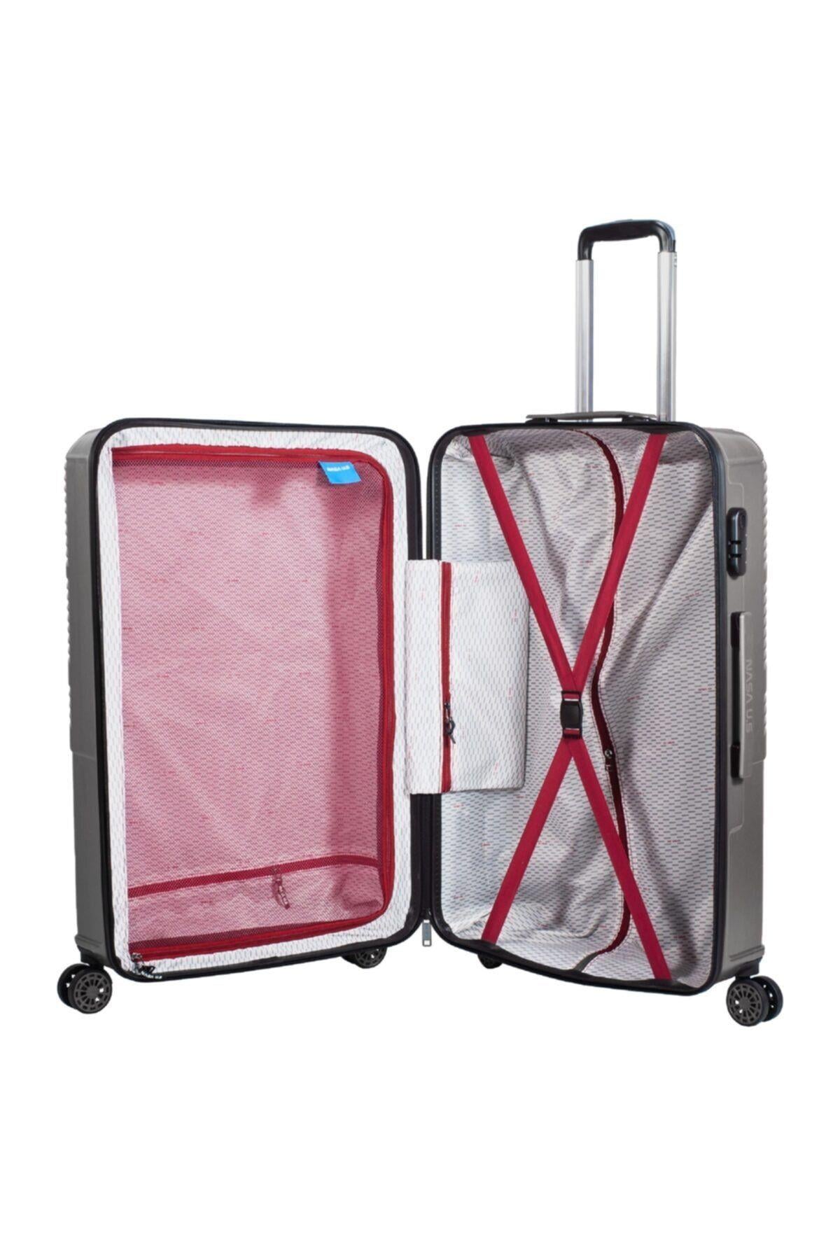 Nasa U.s Space Antrasit 2 Li Valiz Seti ( Büyük + Kabin )