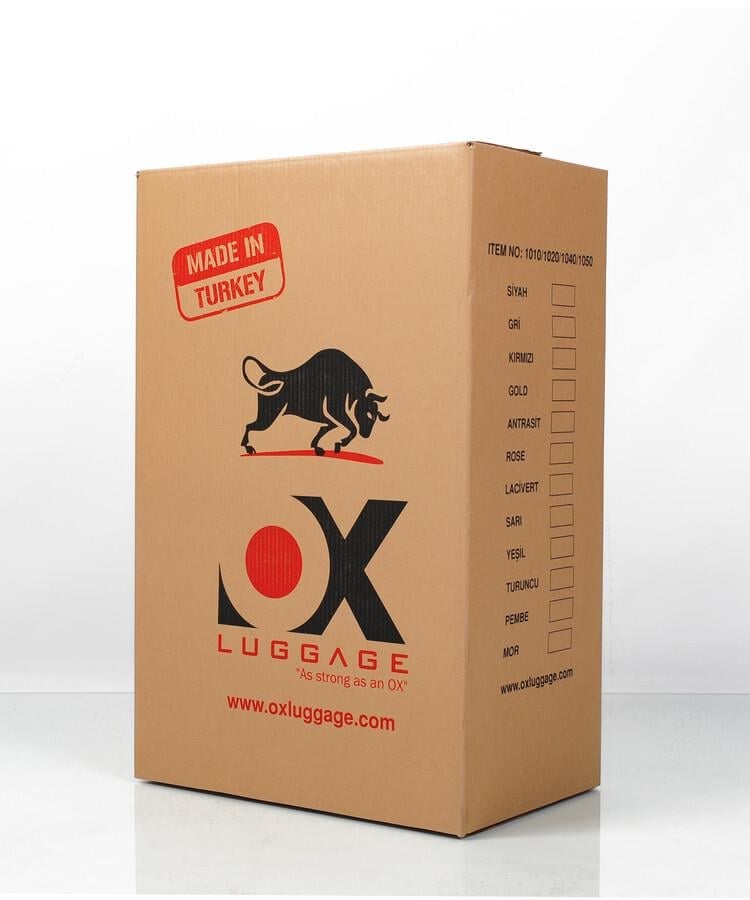 Ox Florence 3 lü Rose Gold Valiz Seti (Büyük + Orta + Kabin )