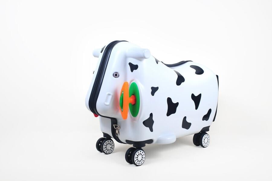 OX Moo Çocuk Valizi Beyaz İnek