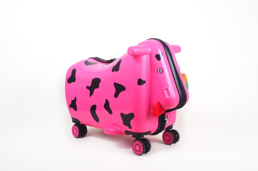 OX Moo Çocuk Valizi Pembe İnek
