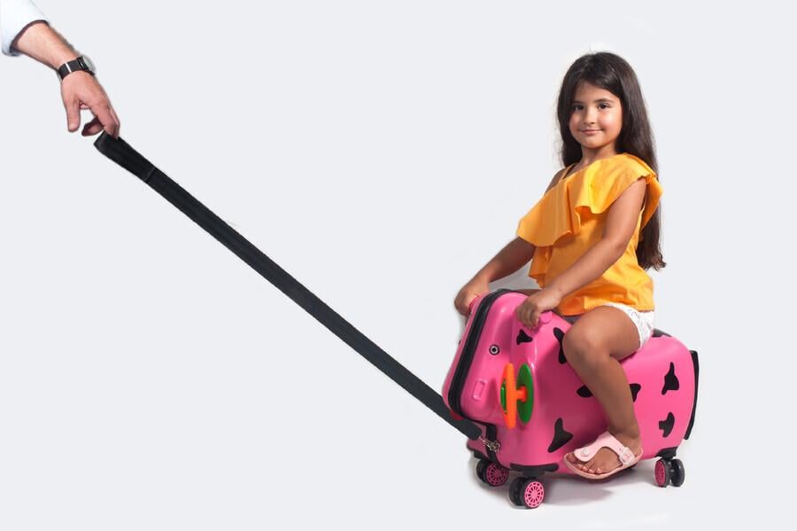 OX Moo Çocuk Valizi Pembe İnek