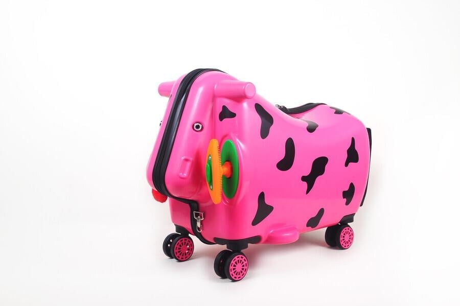 OX Moo Çocuk Valizi Pembe İnek