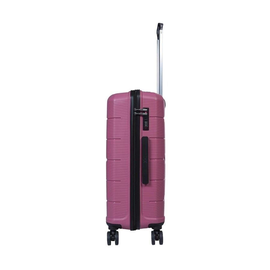OX POLİPROPİLEN SİLİKON  3 LÜ VALİZ SETİ ROSE GOLD