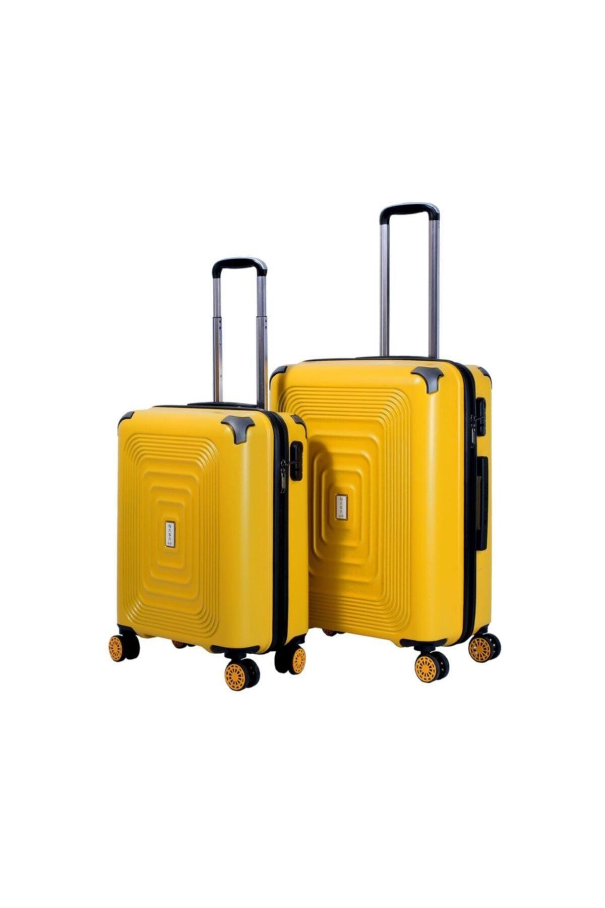 Sarı  U.s Ring 2 Li Valiz Seti ( Orta + Kabin )
