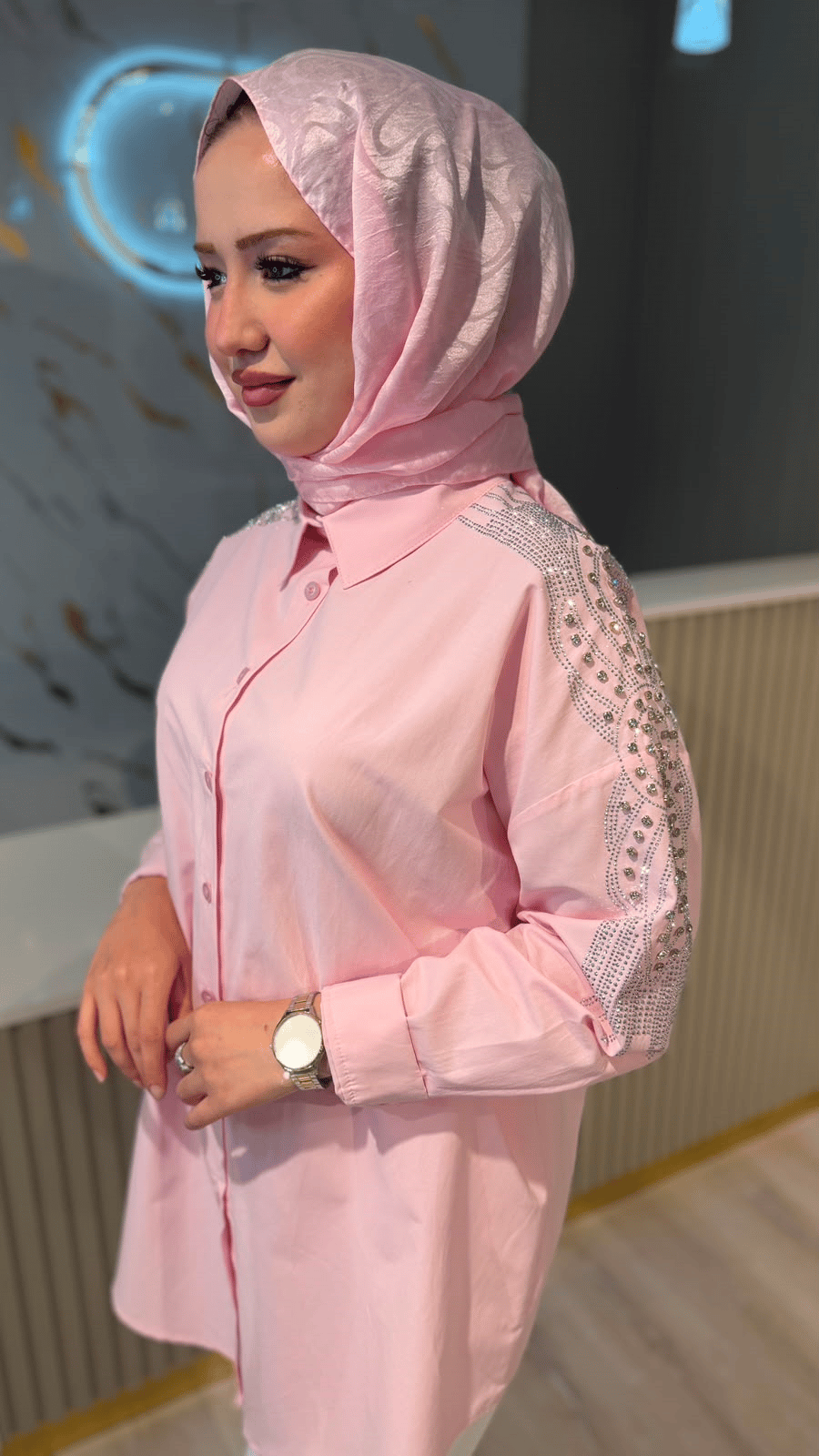0373 GÖMLEK - PEMBE