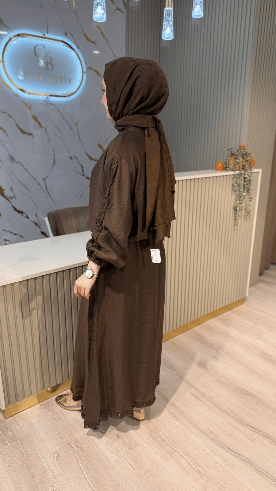 10988 ETEKLİ TAKIM - KAHVE