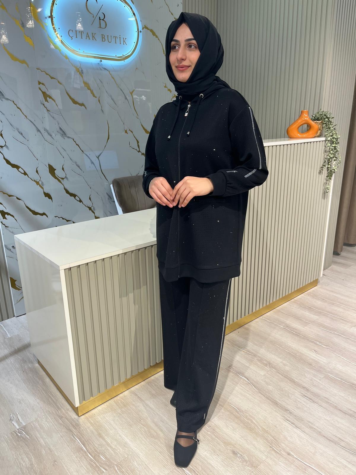 3309 PULLU TAKIM-SİYAH