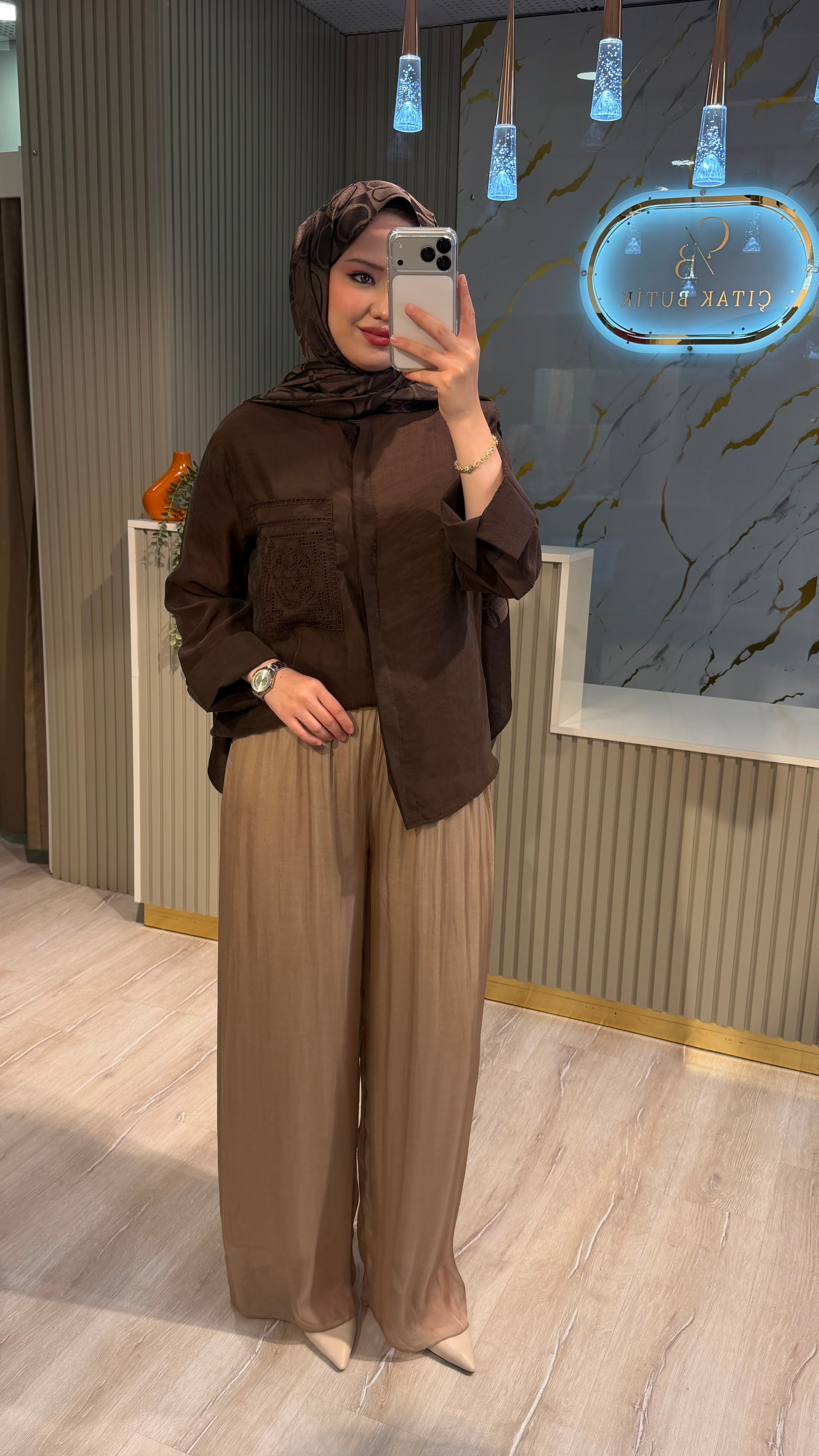 388 İPEK PANTOLON - BEJ