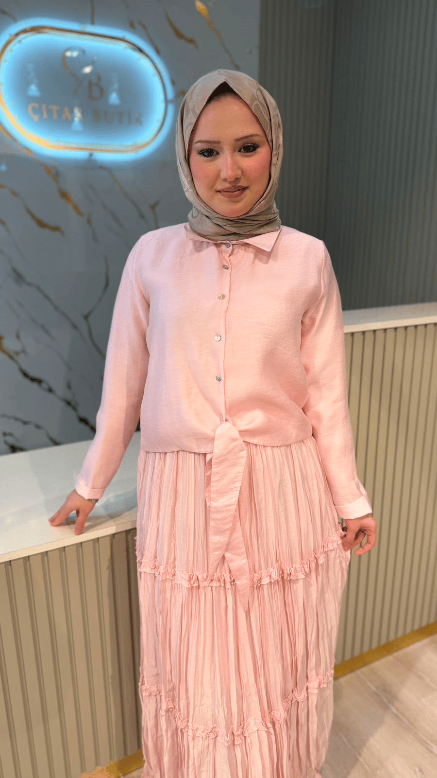 CEREMONY 136 ETEKLİ TAKIM -PEMBE