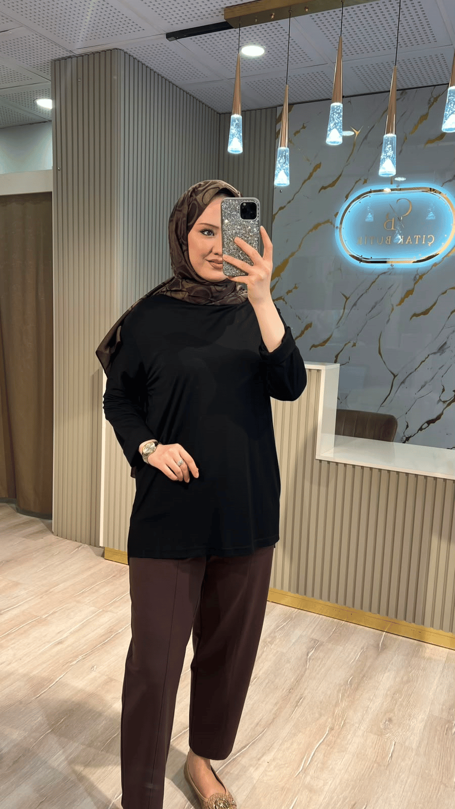 CEREMONY 206 UZUN KOLLU BAMBU TUNIK - SİYAH