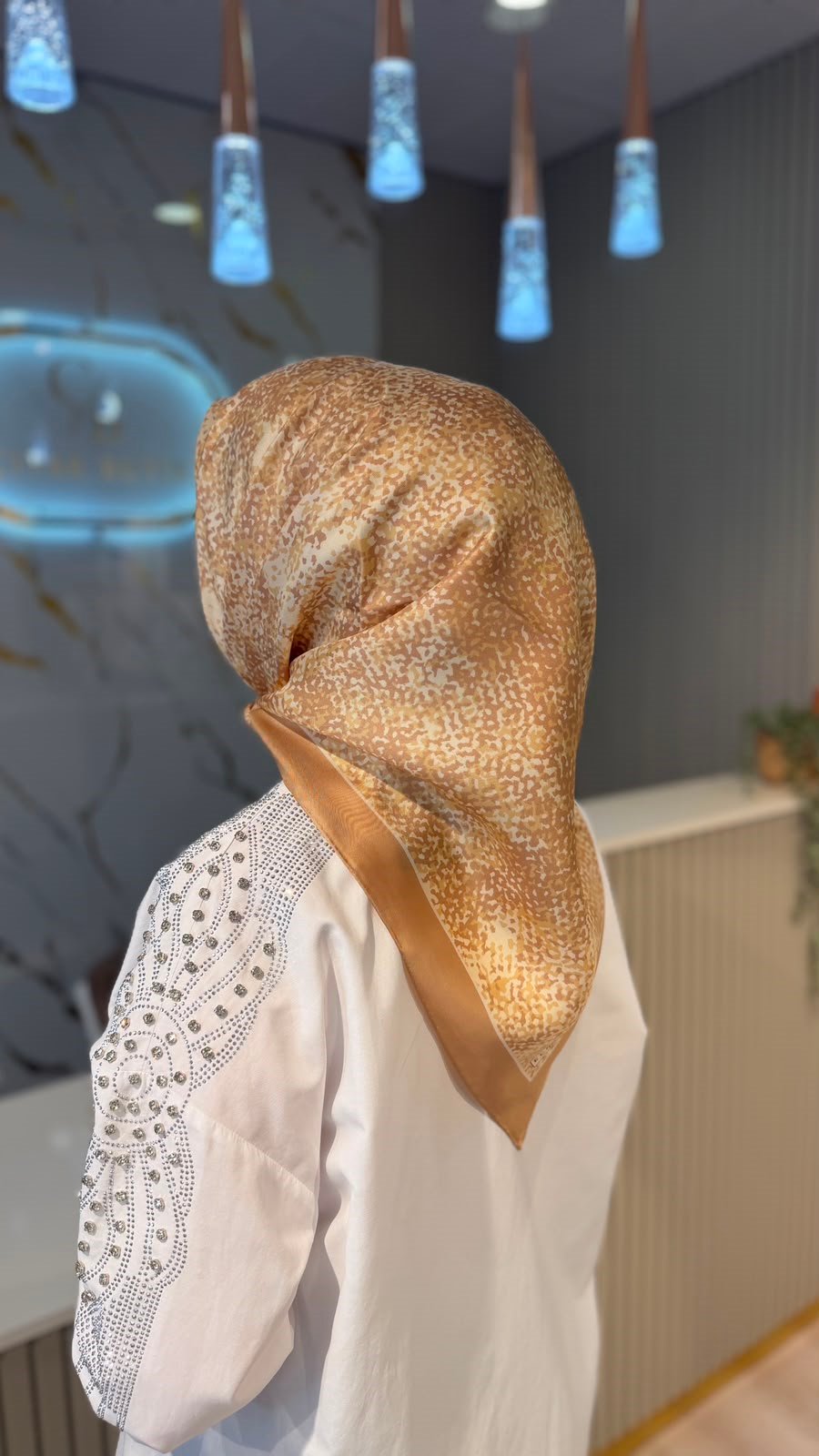 ECHARPE 050  TWİLL İPEK  EŞARP - GOLD