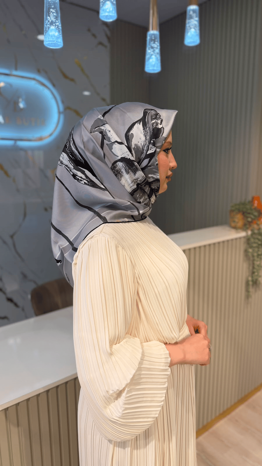 ECHARPE 051  EŞARP - SİYAH