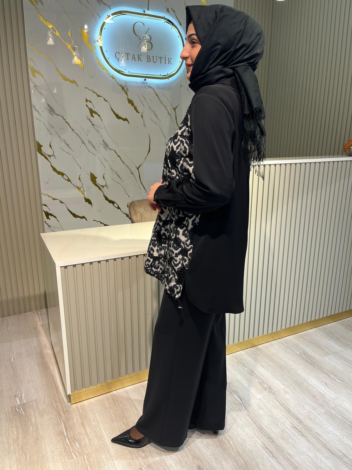 FUAT GÜRŞEN 4367 LEOPAR DESEN TUNİK