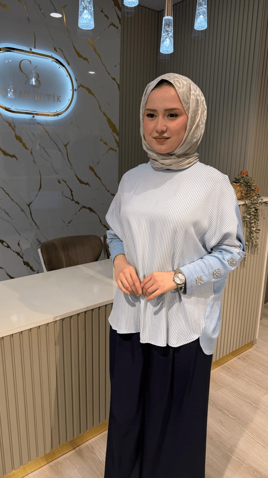 FUAT GÜRŞEN 5349 BLUZ - BEBE MAVİ